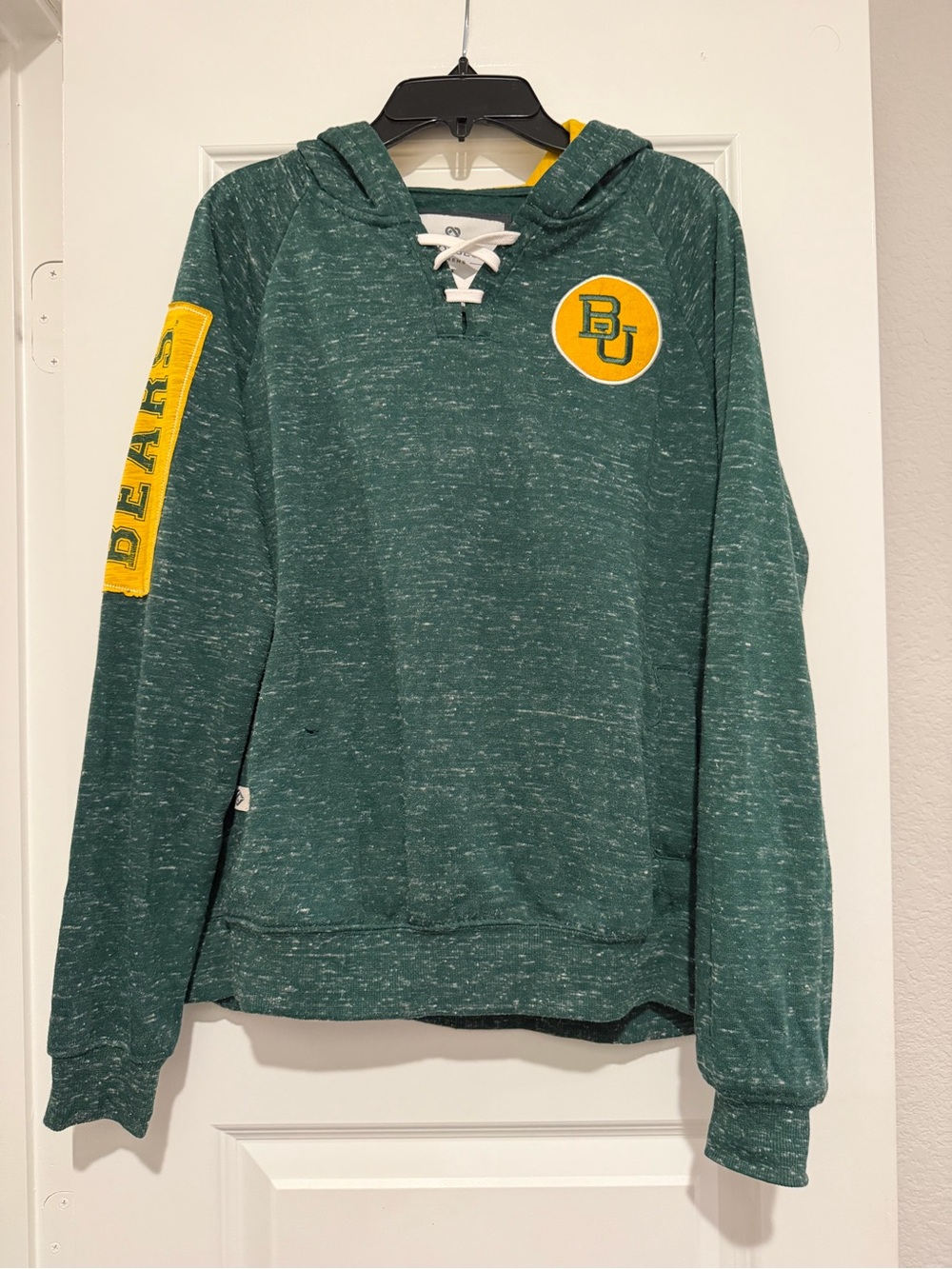 Baylor Bears Colosseum Women’s M Lace-Up Hooded Sweatshirt